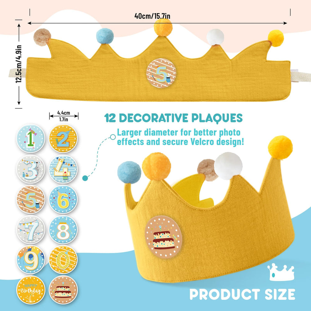 Ulibanner fabric crown highlighting durable material and easy care