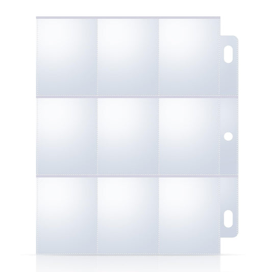 ULLTOON 40-pack 9-pocket sleeves, front view for organized card collection.