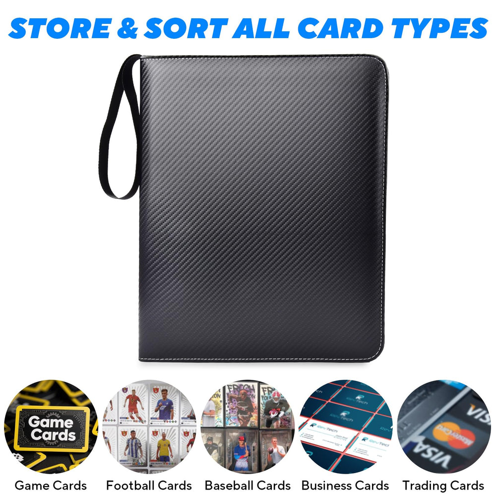 ULLTOON 9-pocket per side layout keeps cards organized and visible.