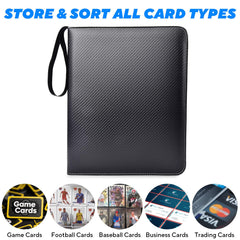 ULLTOON 9-pocket per side layout keeps cards organized and visible.