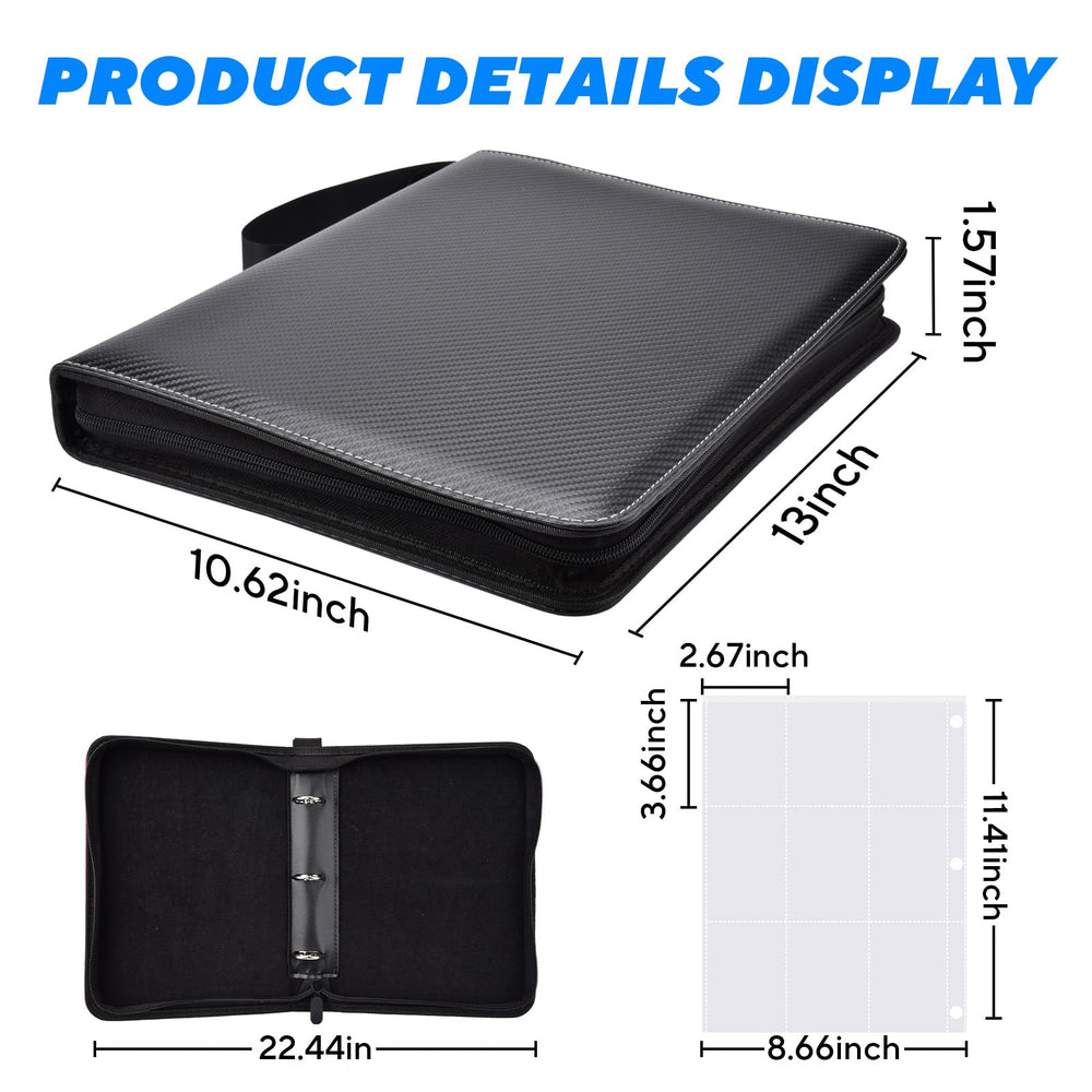 ULLTOON zipper closure and built-in carry handle ensure secure transport.