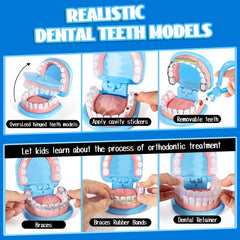 ULOVEME braces and retainer included for pretend orthodontic care