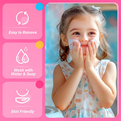 ULOVEME makeup kit cleanup is simple with water-washable formulas.