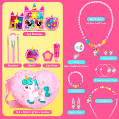 ULOVEME Heart-shaped purse and jewelry set enhance dress-up play.