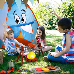 ULOVEME pop-up camping tent demonstrates quick setup for effortless indoor or outdoor play.