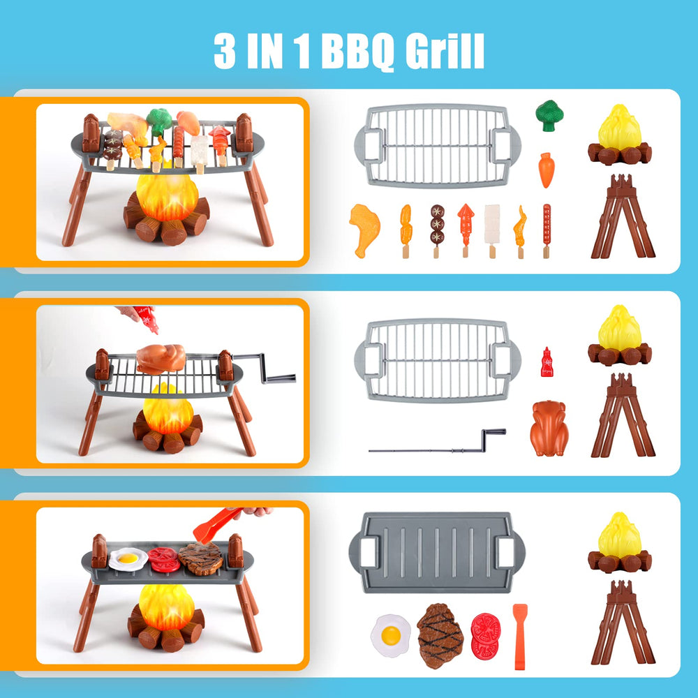 ULOVEME pretend grill with sounds adds interactive cooking play for curious kids.