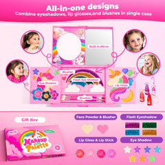 ULOVEME Umicorn makeup kit packaging is colorful and gift-ready