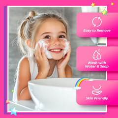 ULOVEME Umicorn makeup is washable with water for stress-free cleanup