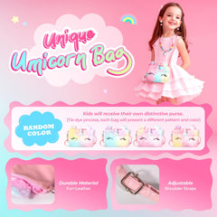 ULOVEME Unicorn Makeup Kit brush set for gentle, creative dress-up sessions