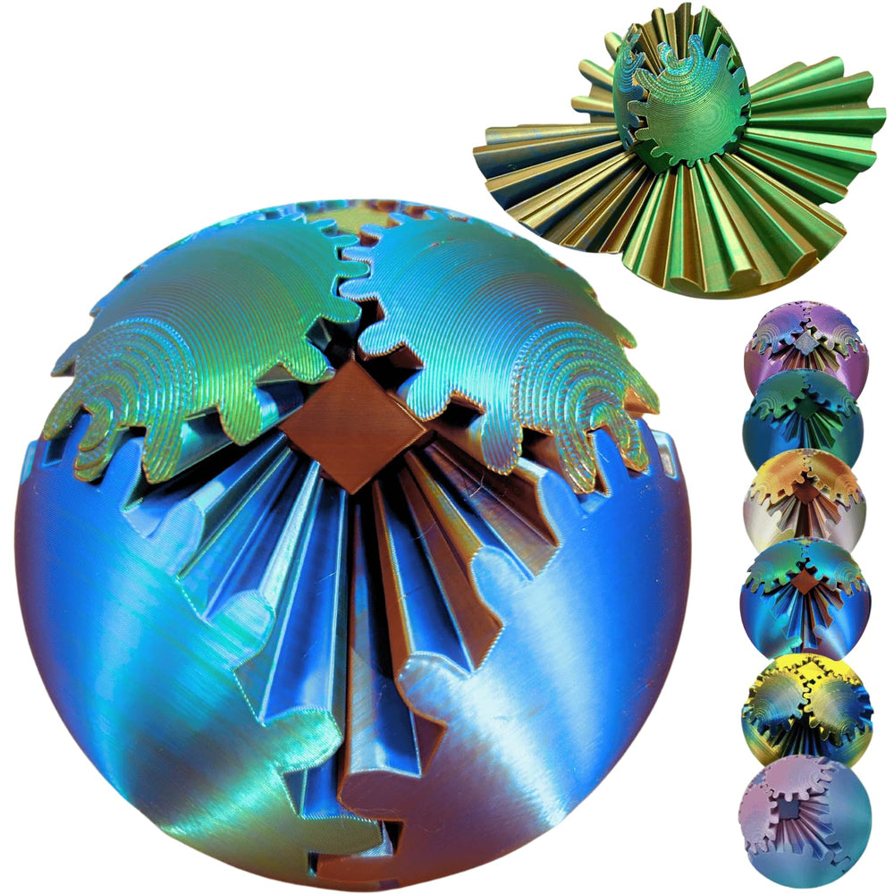 ULTHOOL Gear Ball 3D-printed spin offers tactile stress relief in a compact form.