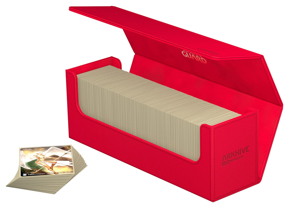 Ultimate Guard Arkhive 400+ capacity for single-sleeved decks shown.