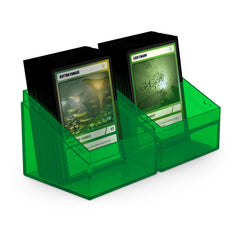 Ultimate Guard Boulder 100+ Clear deck case emerald – stable base enhances transport