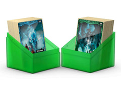 Ultimate Guard Boulder 100 deck case Emerald durable shell protects cards.