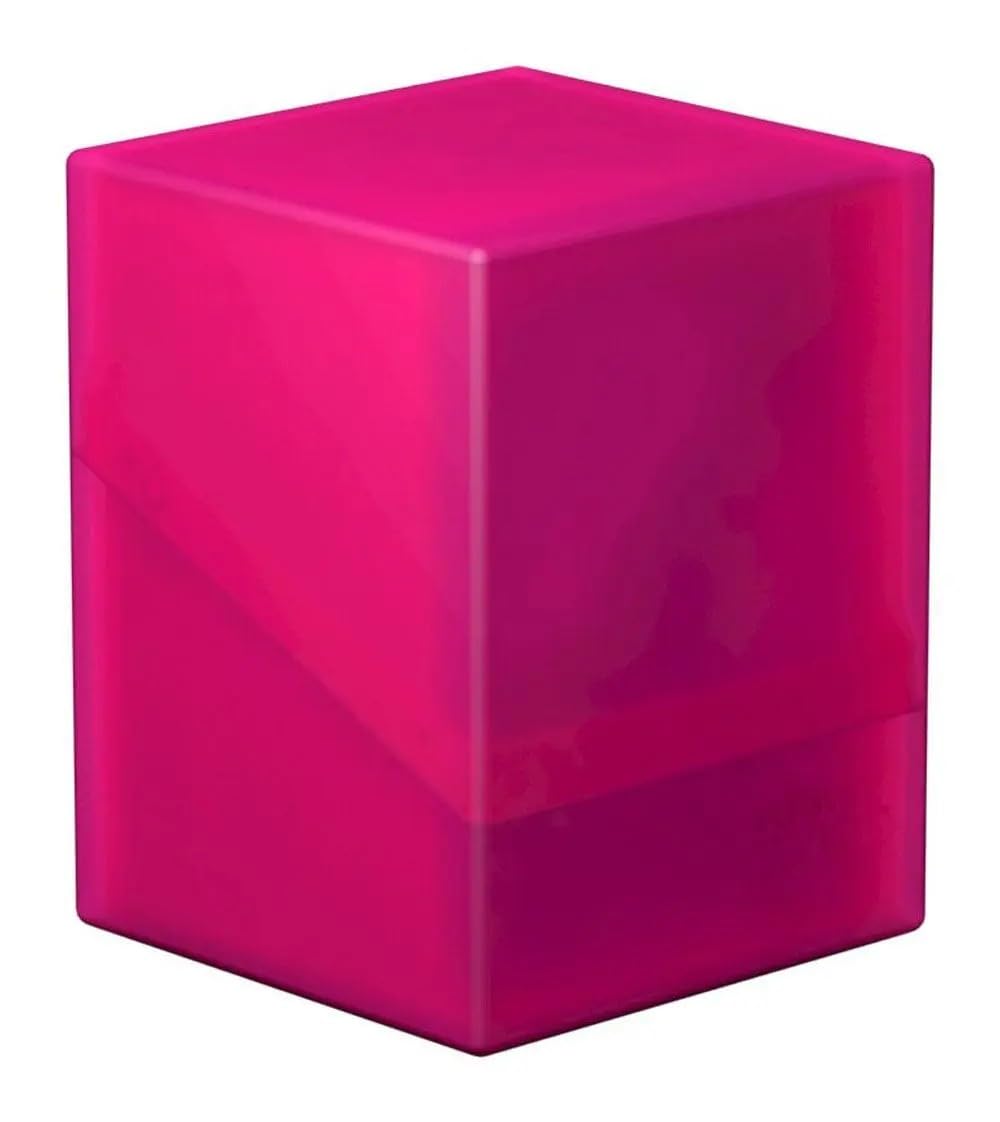 Ultimate Guard Boulder 100+ deck case shown side view highlighting durability for tournament play.