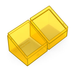 Ultimate Guard Boulder 100+ Clear Deck Case amber transparent lid for easy card checking.