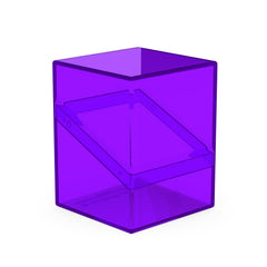 Ultimate Guard Boulder 100+ Clear deck case in amethyst, transparent lid for card visibility