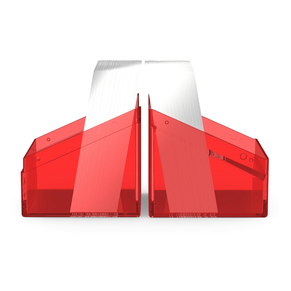Ultimate Guard Boulder 100+ Clear deck case is fully transparent for quick checks.