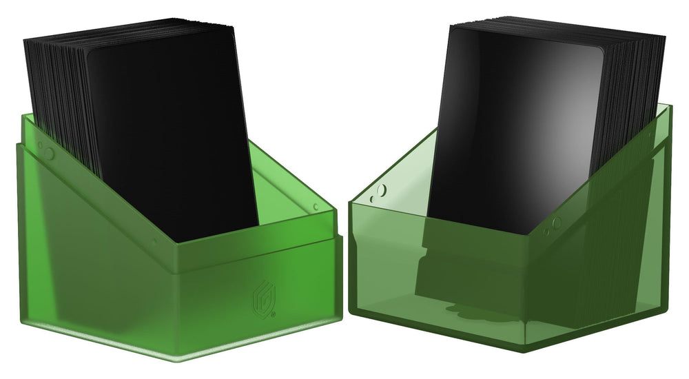 Ultimate Guard Boulder 100+ Hybrid durable box provides sturdy card protection.