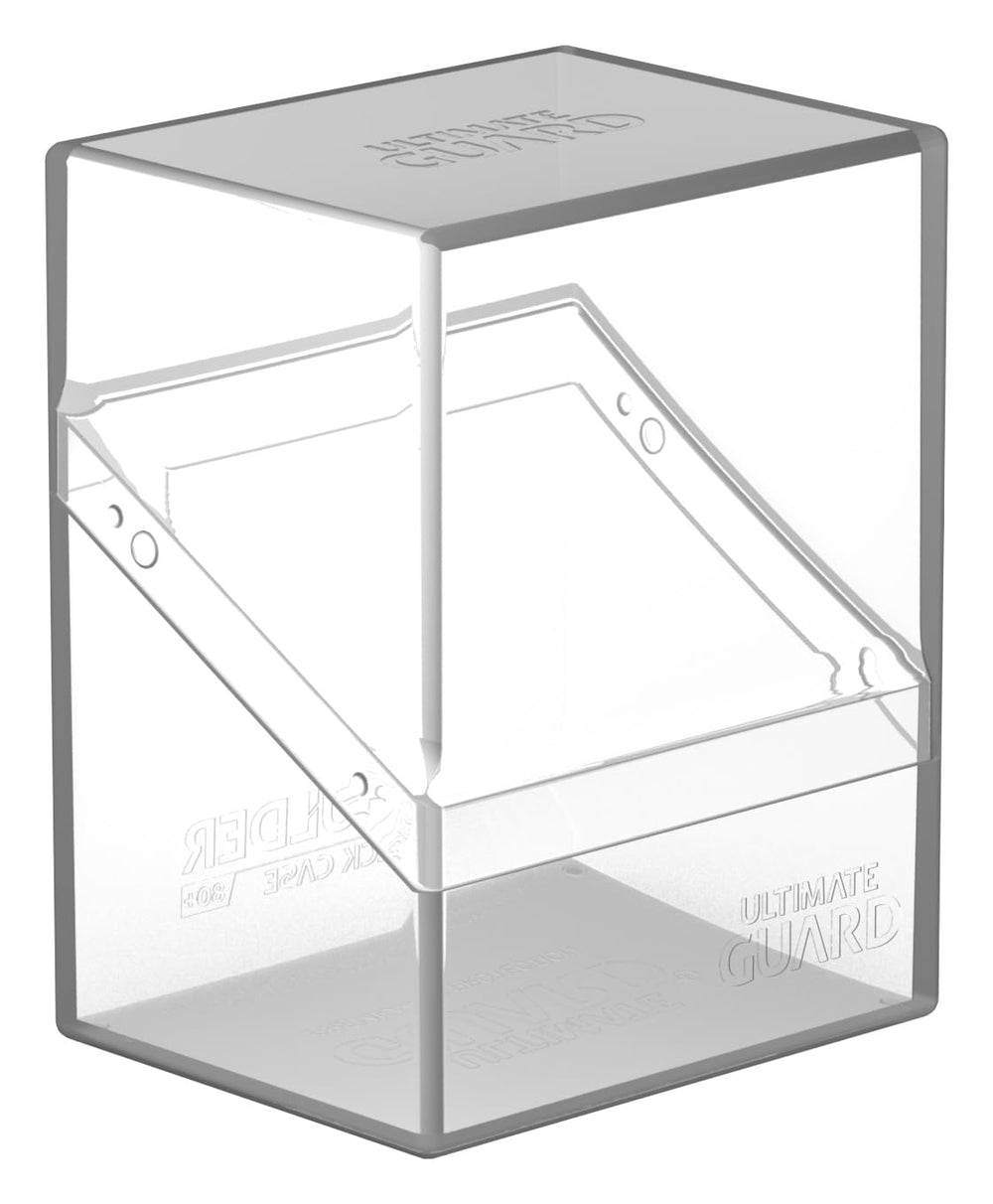 Ultimate Guard Boulder 80+ Classic deck case closed lid keeps 80 double-sleeved decks secure.