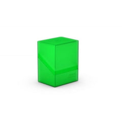Ultimate Guard Boulder 80+ Classic emerald closed lid demonstrates secure transport.