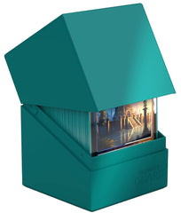 Ultimate Guard Boulder Solid 100+ deck case petrol back view highlighting durability