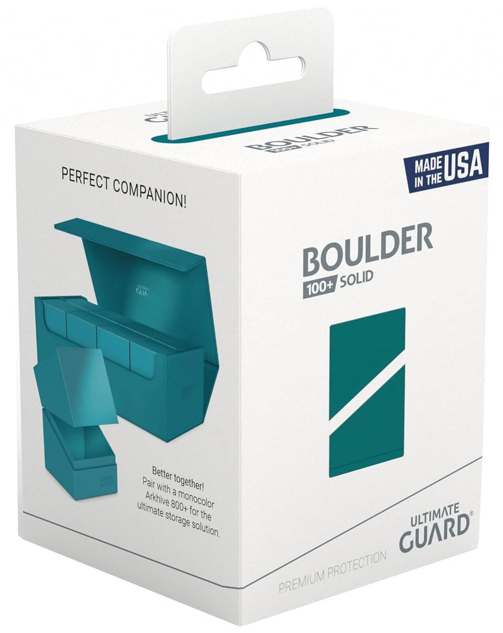 Ultimate Guard Boulder Solid 100+ deck case petrol durable material for travel