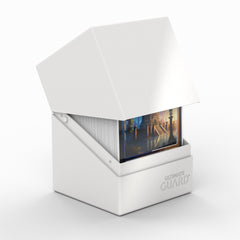 Ultimate Guard Boulder Solid 100+ deck case white side view highlighting sturdy construction