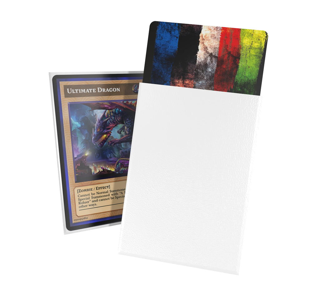 Ultimate Guard Cortex outer sleeve packaging shows 60 Japanese-size sleeves for TCG protection.