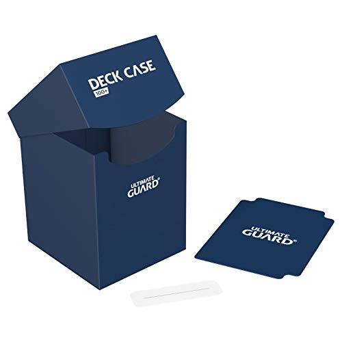 Ultimate Guard Deck Case 100+ Blue illustrates double-sleeved capacity for protection