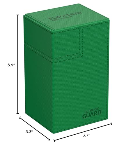 Ultimate Guard Flip'n'Tray 80+ green finish highlighting premium build