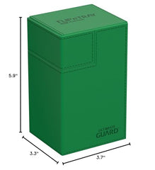 Ultimate Guard Flip'n'Tray 80+ green finish highlighting premium build