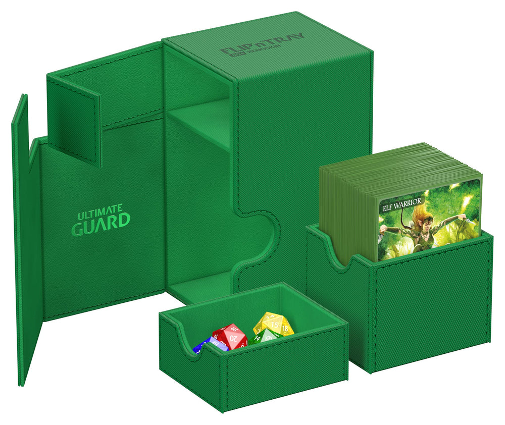 Ultimate Guard Flip'n'Tray 80+ microfiber lining protecting cards from scratches