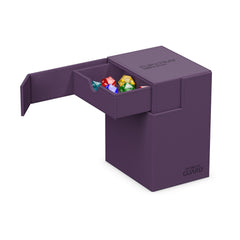 Ultimate Guard Flip'n'Tray 133+ purple independent trays enable quick card retrieval.