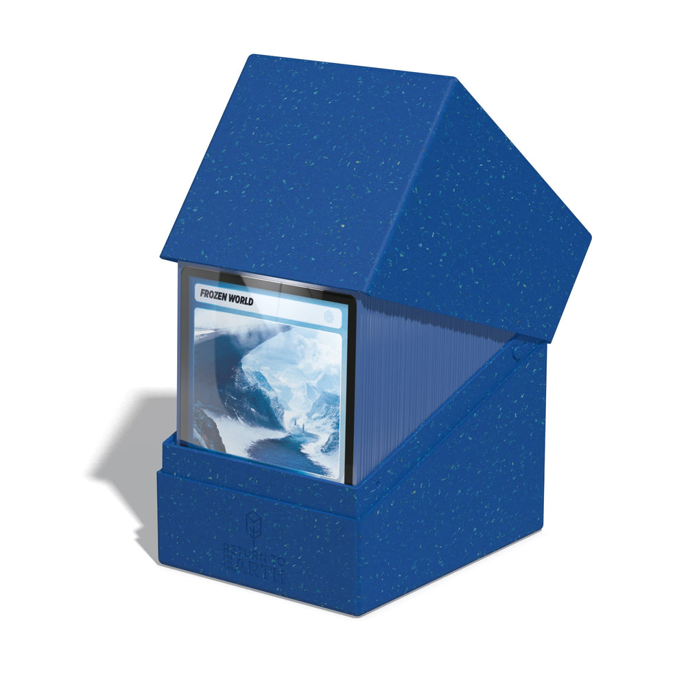 Ultimate Guard RTE Boulder blue packaging uses FSC grass paper.