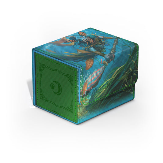 Ultimate Guard Sidewinder 100+ Xenoskin front view showing durable construction and Lorwyn Eclipsed artwork.