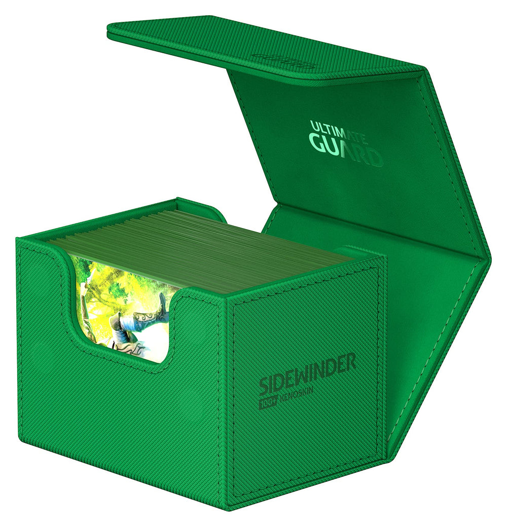 Ultimate Guard Sidewinder XenoSkin material provides durable card protection.