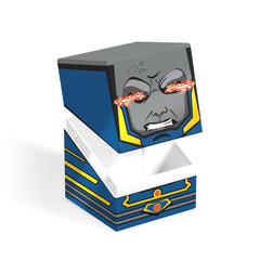 Fully printed collectible design on the deck box reflecting the DC Justice League Wave 2 theme.