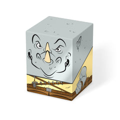 Ultimate Guard Squaroes Boulder 100+ secure closure keeps cards safe during transport.