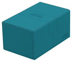 Ultimate Guard Twin Flip'n'Tray 160+ petrol outer demonstrates durable design for easy access
