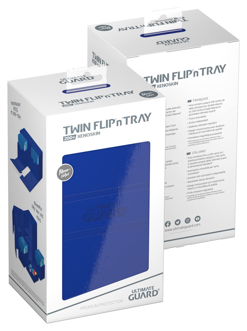Ultimate Guard Twin Flip'n'Tray 200+ two trays keep decks organized for daily play