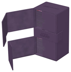 Ultimate Guard Twin Flip'n'Tray 200+ microfiber-lining protects cards from scratches.