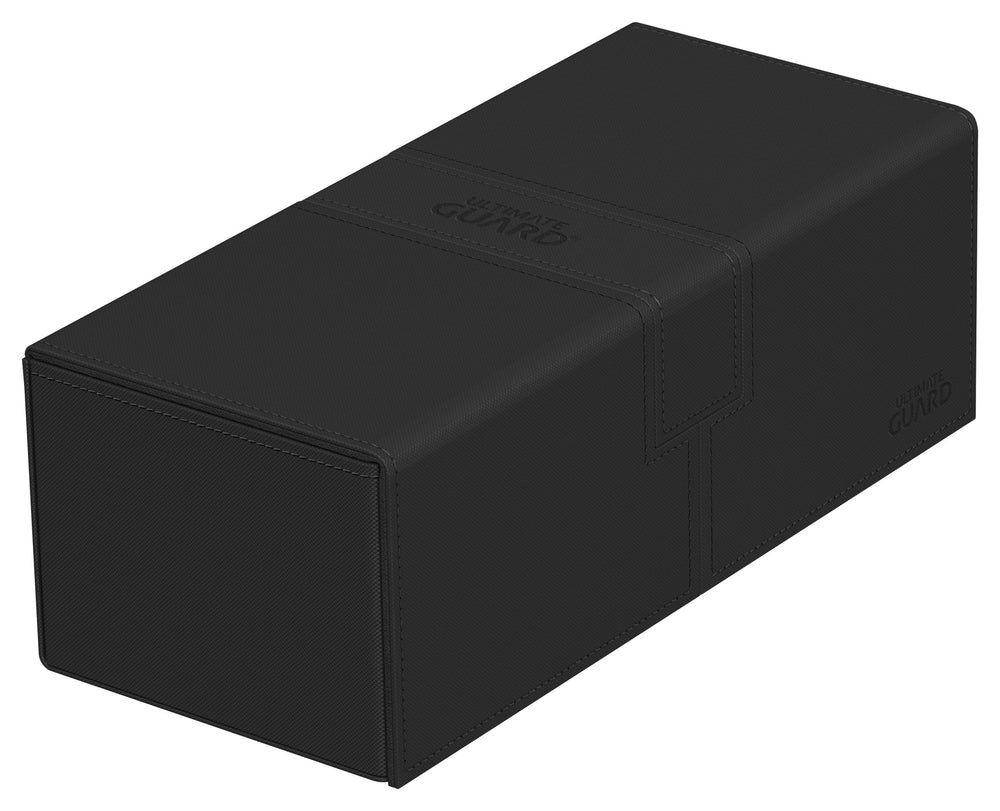 Ultimate Guard Twin Flip'n'Tray 266+ black outer case with secure magnetic closure for large decks.