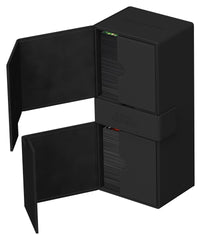 Ultimate Guard Twin Flip'n'Tray 266+ double-sleeved cards fit securely with generous space.