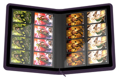 Ultimate Guard Zipfolio 320 purple durable exterior protects cards during handling.