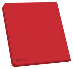 Ultimate Guard Zipfolio 480 Quadrow Red zipper closure keeps cards secure.