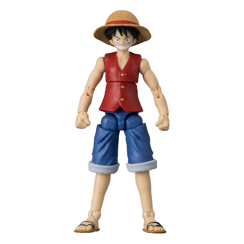 Ultimate Legends Monkey D. Luffy articulation close-up shows 27 pose points.