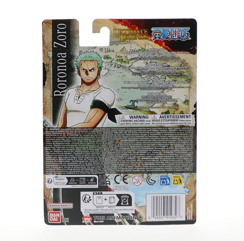 Ultimate Legends Zoro display stand makes shelf setups easy