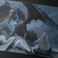 Ultra Pro playmat measures 24x13.5 inches for gameplay and desk use.