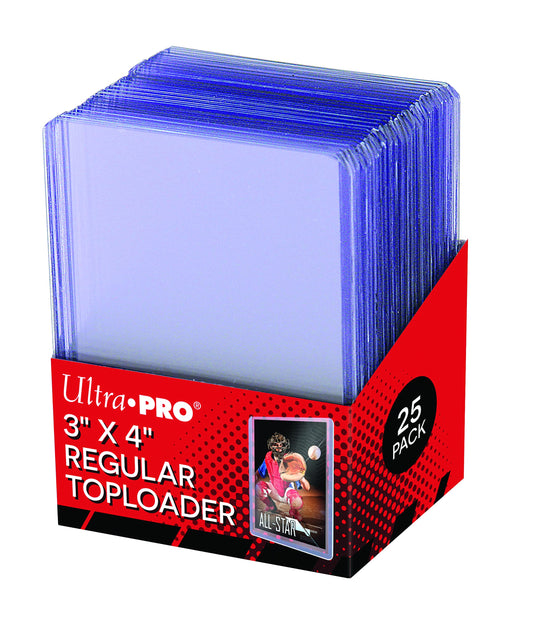 Ultra Pro 3x4 Toploader clear protects standard cards during storage and display.