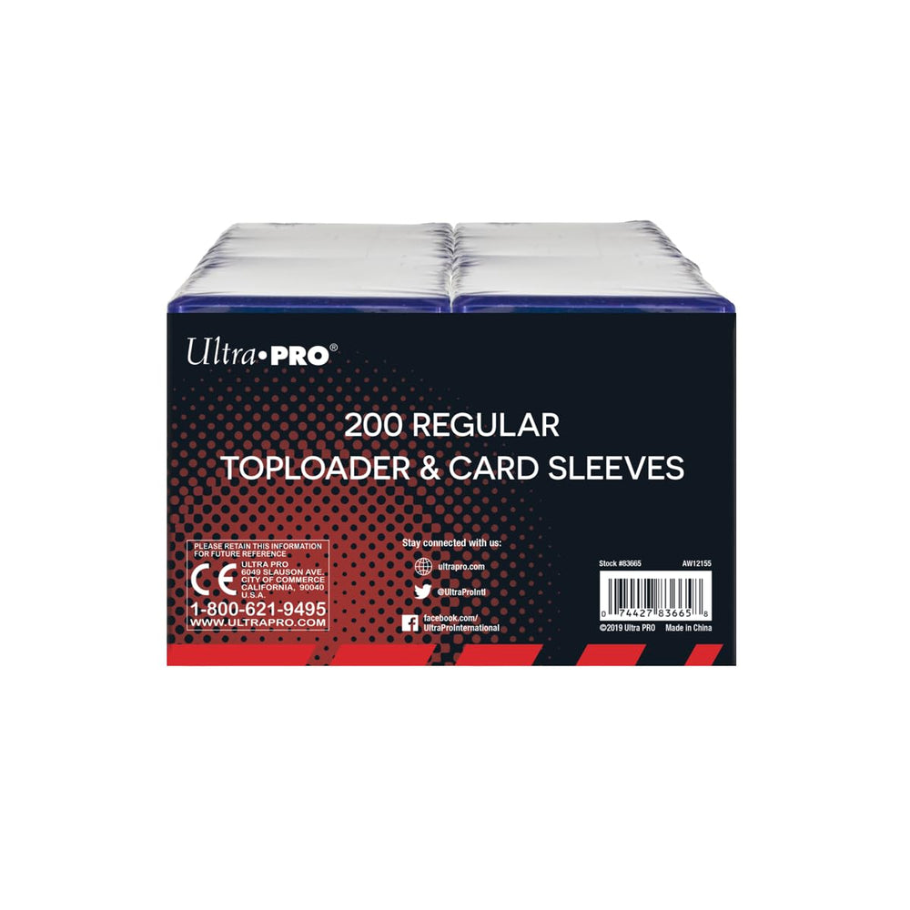 Ultra PRO clear toploader side view shields cards during storage